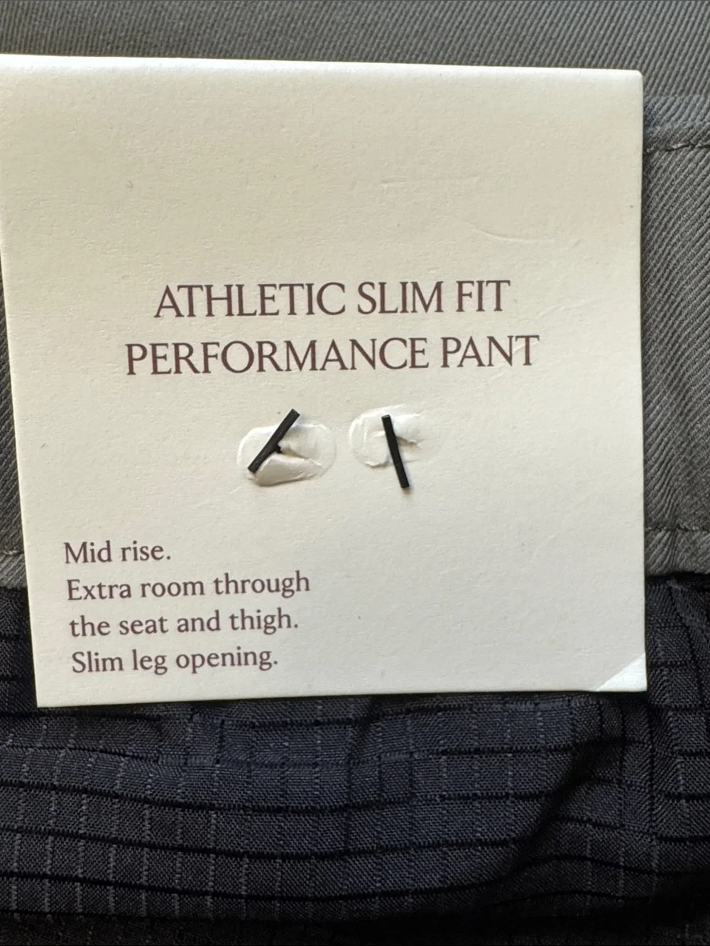 Banana Republic Athletic Slim Fit Performance Pant, Size 34X30, Color Olive